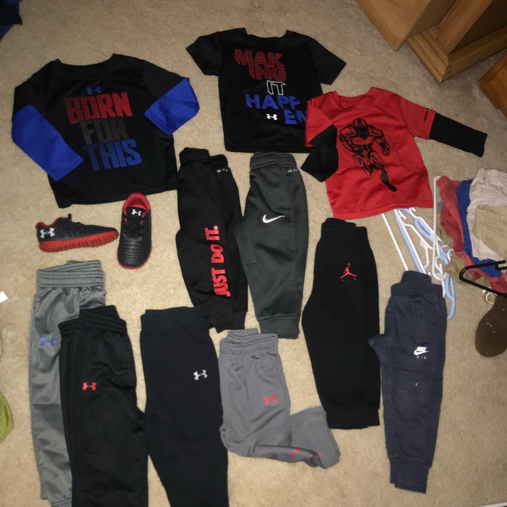 Lot of 18M toddler boy Under Armour Nike Jordan